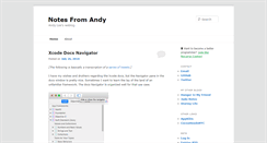 Desktop Screenshot of notesfromandy.com